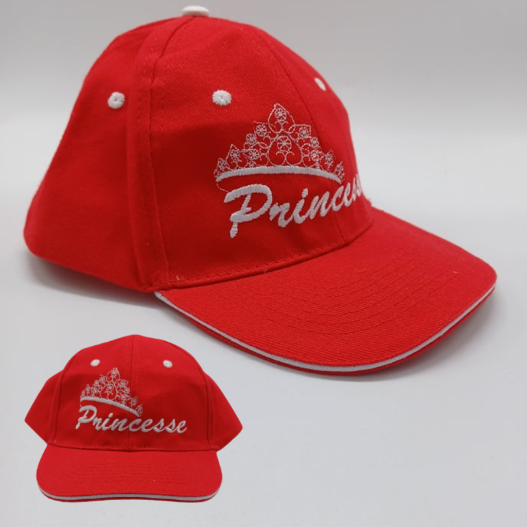 Casquette enfant Princesse (Rouge)