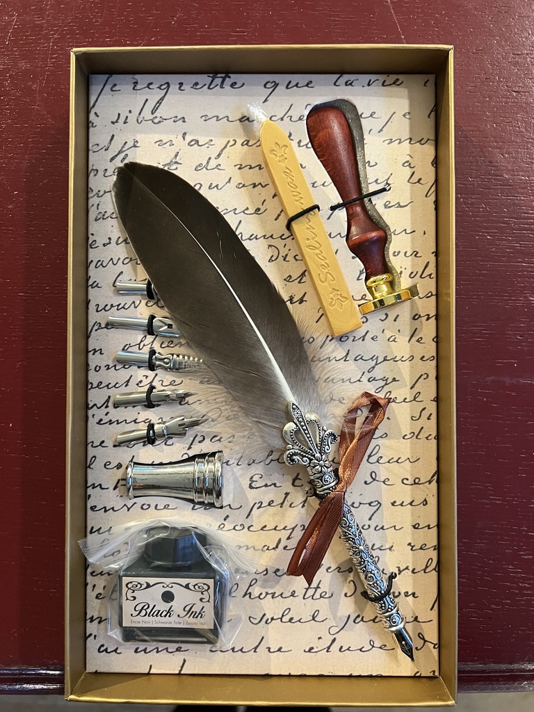 Coffret calligraphie luxe cuivre