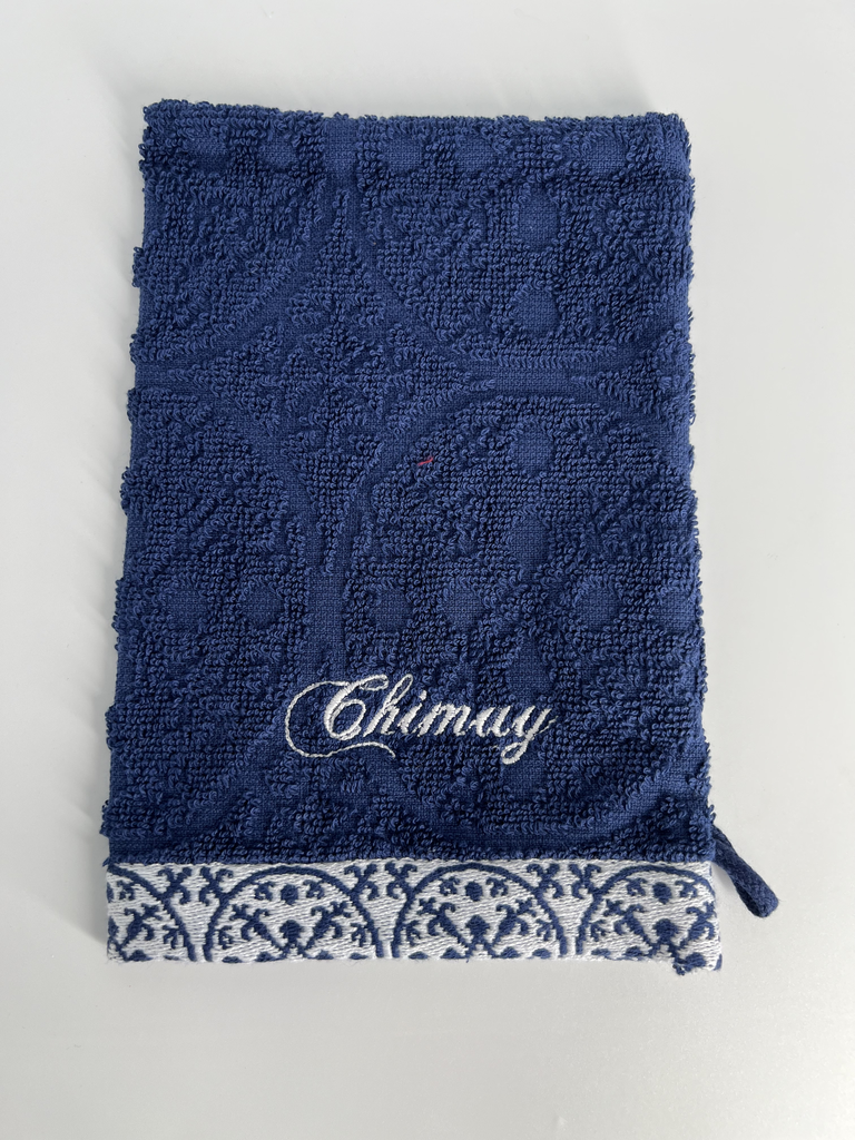 Gant de toilette 'bleu de Nîmes"