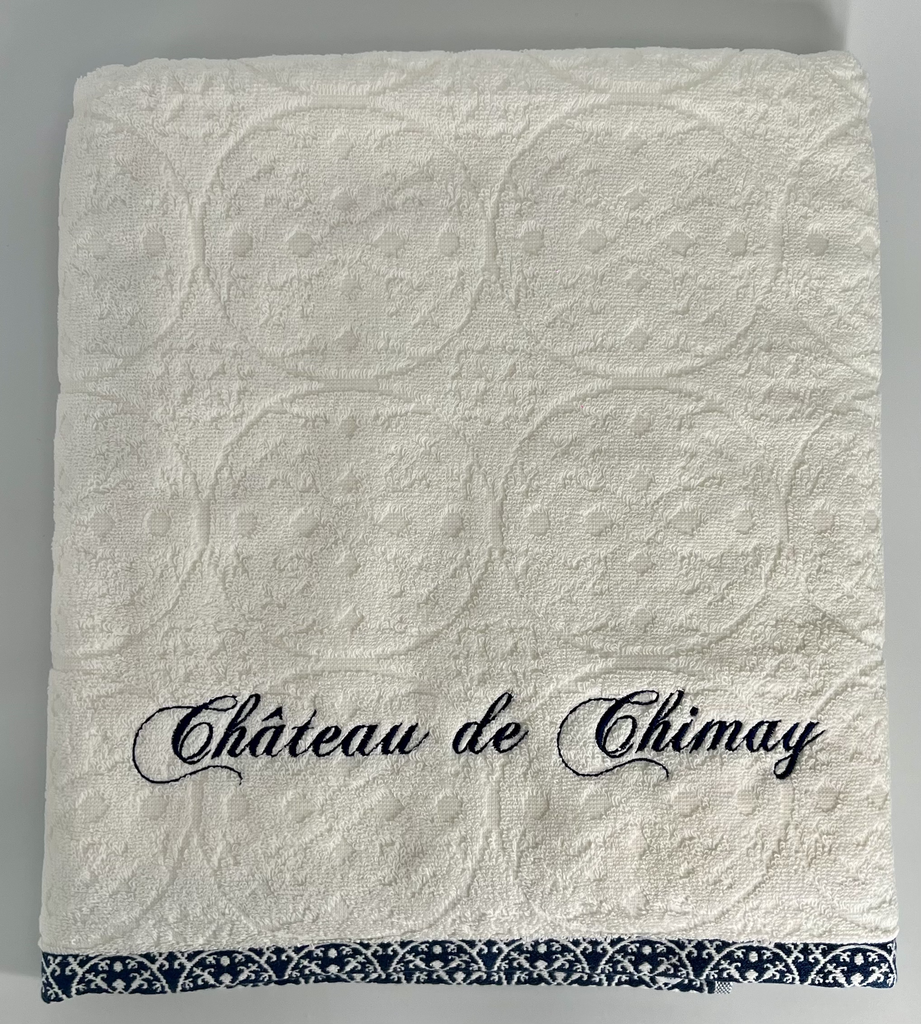 Drap de bain 100x150cm "bleu de Nîmes"