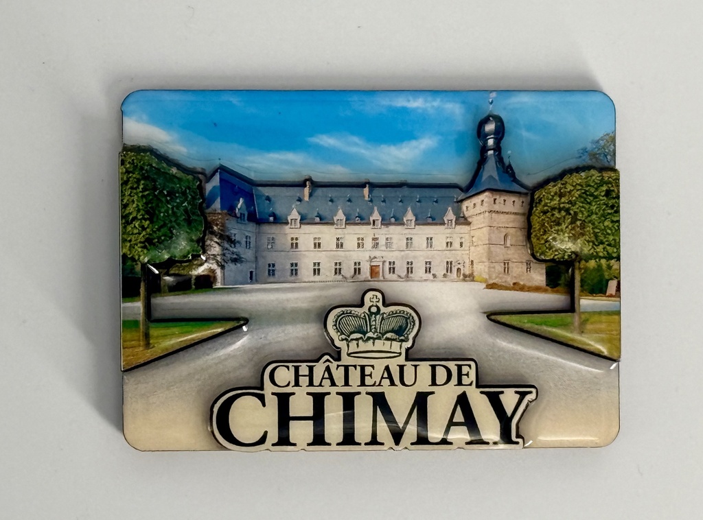 [1112 ep] Magnet epoxy rect Château de Chimay 