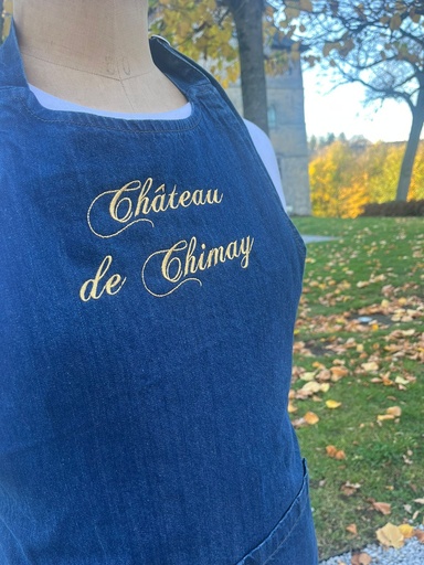 [ka-k885] Tablier Adulte Jeans Château de Chimay